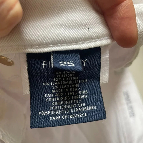 Fidelity Denim Harley Short Max High Relaxed Short White Size 25 - Picture 6 of 6